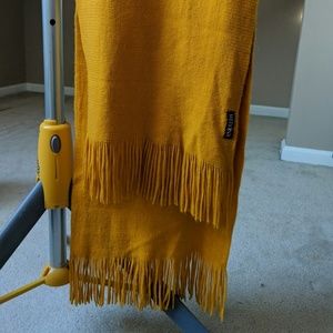 Merona mustard fringed scarf